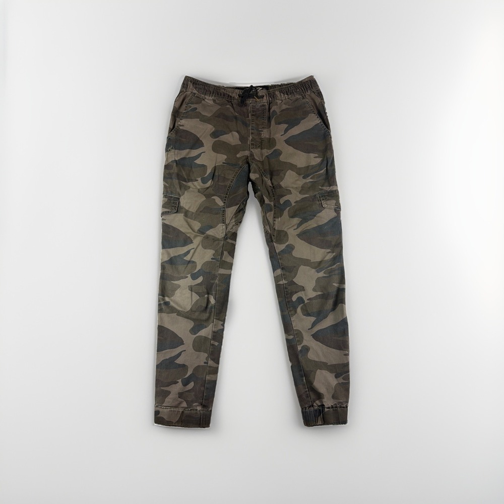Seven7 camoflauge jogger pants, men's small, drawstring